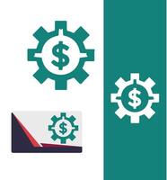 Wealth Waveform finance chart vector
