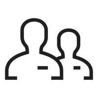 Managing Profile icon for web icon . vector