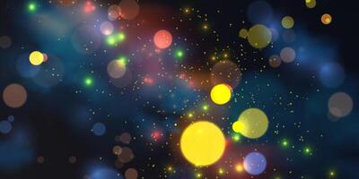 Abstract, futuristic, fairy tale, magical, cosmic background with bokeh effect. Design element for covers, banners, posters, flyers, templates. vector