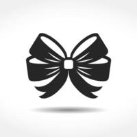 Bow simple icon vector