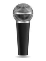 Microphone on white background vector
