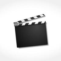 Open clapper board vector