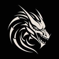 Monochrome Chameleon Artwork b vector
