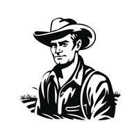 Western Rancher Portrait Design Pack vector