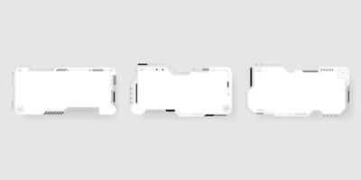 Futuristic interface ui elements. Futuristic HUD elements. Hud interface set. vector