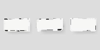 Futuristic interface ui elements. vector
