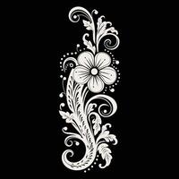 Intricate Feather Design vector