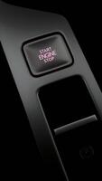 Start stop engine button. Modern transport and technology video