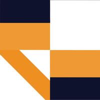 Dynamic Geometric Shapes in a Striking Blue and Orange Contrast vector