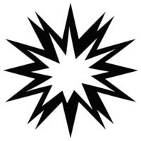 Expressive Cartoon Burst with a Bold Star Shape vector