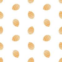 Orange Easter eggs seamless pattern. Easter wrapping paper, packaging design, print, backdrop vector