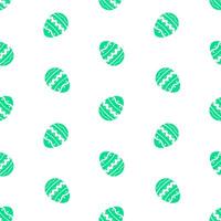Mint Easter eggs seamless pattern. Easter wrapping paper, packaging design, print, background vector