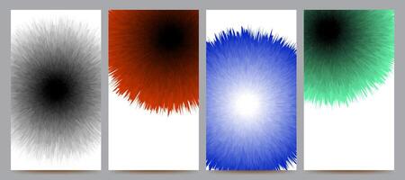 abstract gradient background set for banner, poster, brochure, flyer, template, design vector