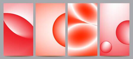red white abstract gradient background set for banner, poster, brochure, flyer, template, design, et vector