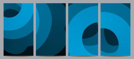 abstract gradient background set for banner, poster, brochure, flyer, template, design, etc vector