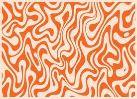 Abstract pattern organic orange color illustration. vector