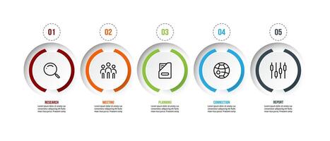 Presentation infographic design. vector