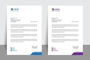 Letterhead template design, a4 size, corporate, pad, print ready, simple concept, easy to edit vector