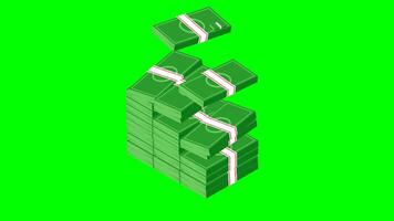 animation greenscreen money three set different video