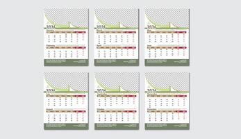 2026 Yearly Calendar Template vector