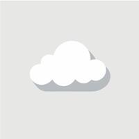 cloud illustration with a combination of white and gray vector