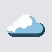 cloud illustration with three colors in it vector