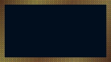 Golden border frame geometric seamless pattern vector