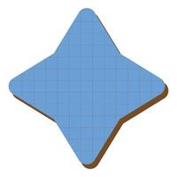 Retro Geometric Shape With Grid Texture Clipart vector