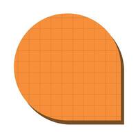 Retro Geometric Shape With Grid Style Texture vector