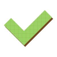 Retro Geometric Checklist Shape With Grid Texture vector
