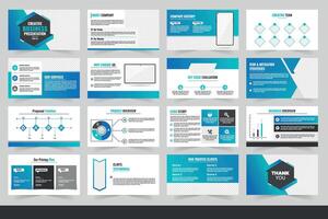 Presentation template. blue elements for slide presentations on a white background. business presentation template, business porposal slide template design. vector