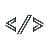 Coding Logo Template Illustration Design. EPS 10. vector