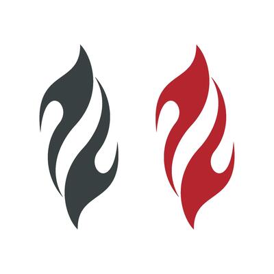 Set Ornamental Flame Logo Template Illustration Design. EPS 10.