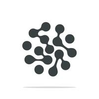 Black Circle Dot Particle Logo Template Illustration Design. EPS 10. vector
