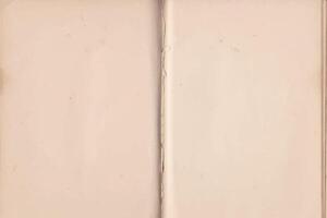 Old open notebook with vintage crumpled ancient and stained pages. vector