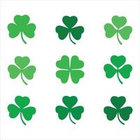 Shamrock Leaf Green Clover Symbol for Luck and St. Patrick's Day vector