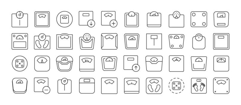 piso escala línea icono colocar. contorno señales para gráfico y web diseño, aplicaciones, anuncios, varios tarjetas vector