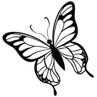butterfly coloring pages forkids vector