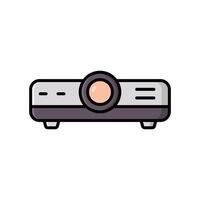 Isometric Projector Icons vector