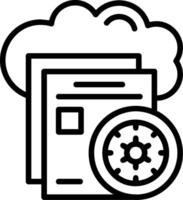 Admin Control Line Icon vector