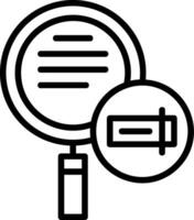 Rename File Line Icon vector