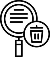 Recycle Bin Line Icon vector