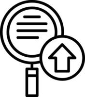 Data Export Line Icon vector