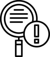 Critical Alert Line Icon vector