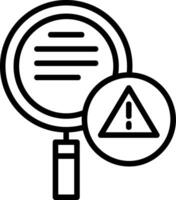 System Error Line Icon vector