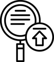 Upload Cloud Line Icon vector