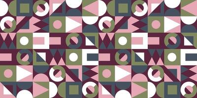 Seamless geometric pattern in retro memphis style. Colorful background. vector
