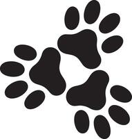 Pet paw design on white background vector