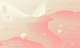 Abstract pink pastel background of cream color palette. vector