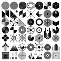 Geometric shape element . Isolated on white background. vector